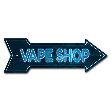 Signmission Vape Shop Arrow Sign Funny Home Decor 36in Wide P-ARROW12-999556